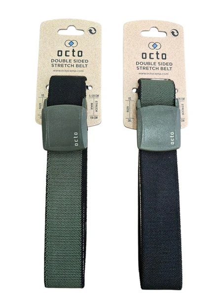 Octo Çift Taraflı ( Çift Renkli ) Streç Kemer - Resim 3