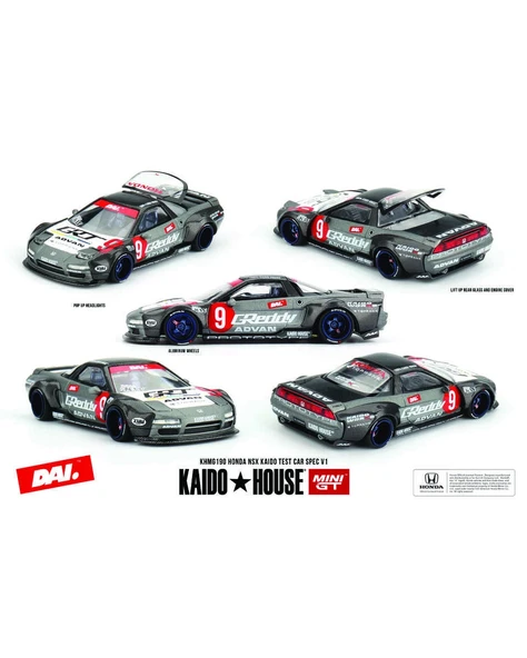 Mini GT 1/64 Kaido House Honda NSX Kaido Test Car Spec V1 KHMG190 ürün görseli 1