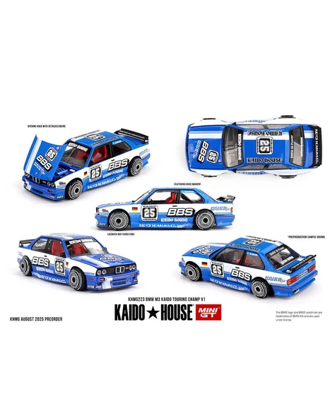 Mini GT 1/64 Kaido House BMW M3 Kaido Touring Champ V1 KHMG223 ürün görseli 1