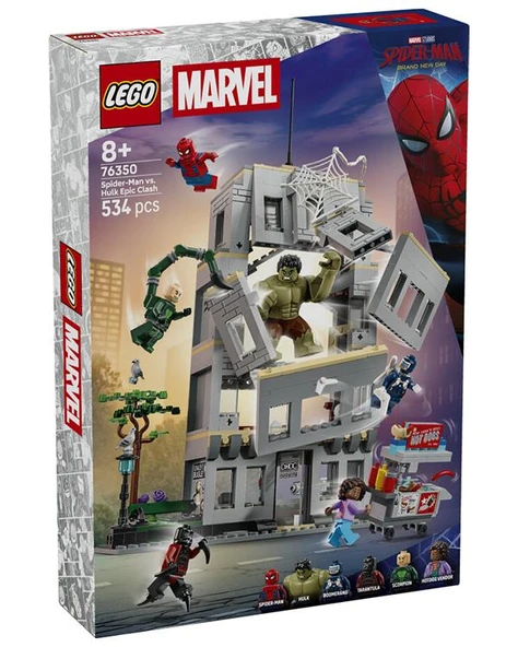 Lego Marvel Örümcek Adam ve Hulk Destansı Çarpışması 534 Parça 76350 ürün görseli 1