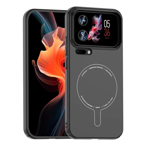 Xiaomi 17 Pro Max Kılıf Magsafe Şarj Özellikli Kamera Korumalı Elio Sert PC Kapak ürün görseli 1