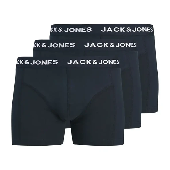 Jack & Jones 12304175 Jactony Solid Boxer 3 lü Lacivert ürün görseli 1