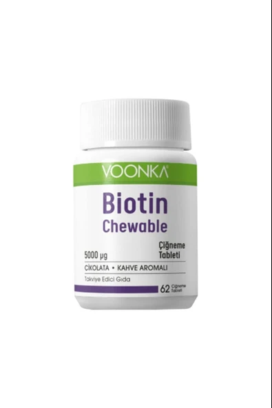 Voonka Biotin Chewable 60 Çiğneme Tableti ürün görseli 1