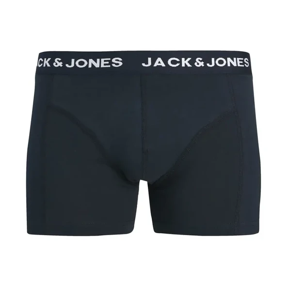 Jack & Jones 12304175 Jactony Solid Boxer 3 lü Lacivert - Resim 2