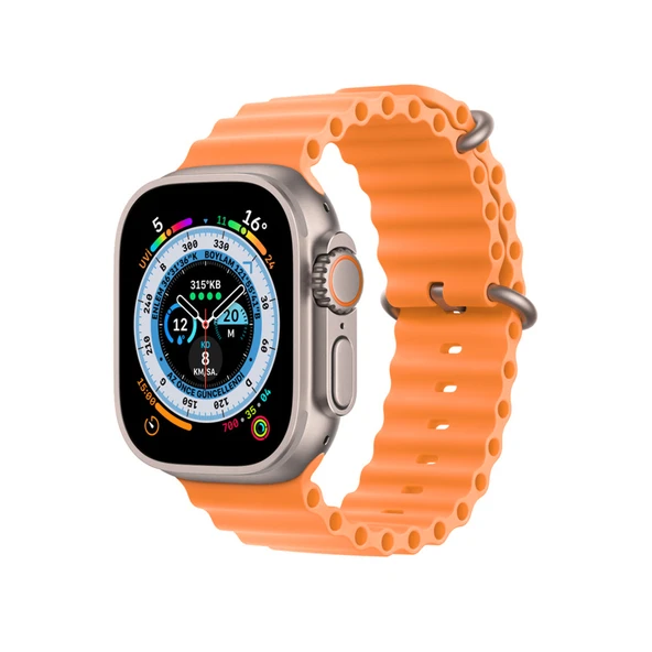 Winex Watch 8 Ultra Max Android İos HarmonyOs Uyumlu Çift Kordonlu Akıllı Saat ürün görseli 1