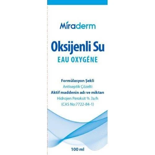 Miraderm Oksijenli Su 100 Ml - SKT: 03/2028 ürün görseli 1