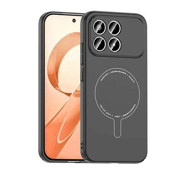 Xiaomi Poco F8 Pro Kılıf Magsafe Şarj Özellikli Kamera Korumalı Elio Sert PC Kapak ürün görseli 1