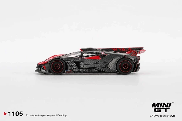 Mini GT MGT01105 1/64 Bugatti Bolide Red - Resim 3