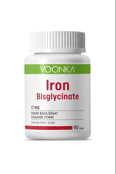 Voonka Iron Bisglycinate 90 Tablet ürün görseli 1