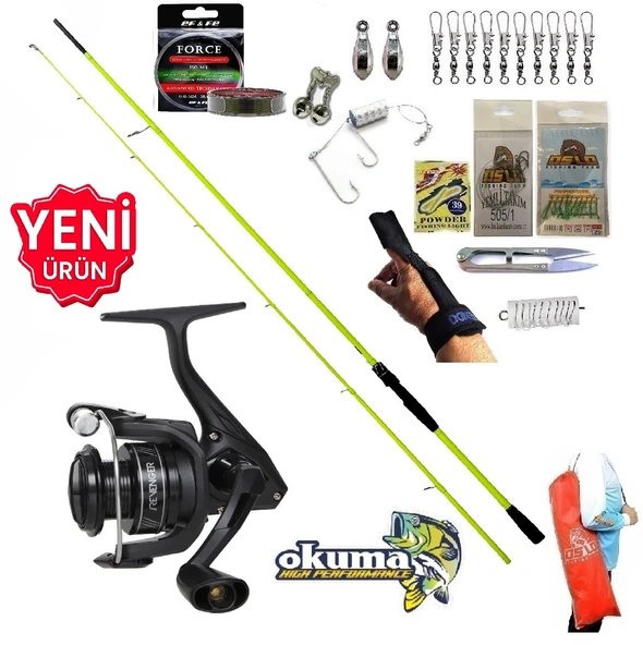 Okuma Revenger Rv-3000A 210cm 5-45gr Karbon High Tech Kıyı Olta Takımı Seti ürün görseli 1