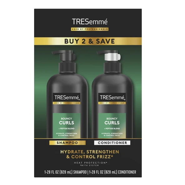 Tresemme Bouncy Curls Saç Şampuanı ve Kremi Seti 828MLx2 ürün görseli 1