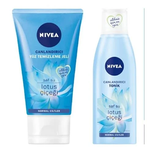 Nivea Lotus Çiçeği Canlandırıcı Yüz Temizleme Jeli 200 Ml + Canlandırıcı Tonik 150 Ml Set ürün görseli 1