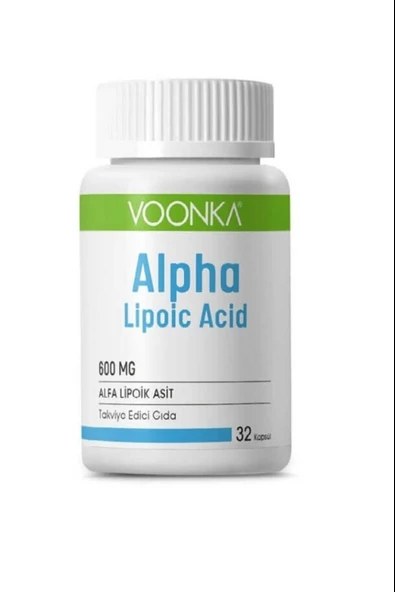 Voonka Alpha Lipoic Acid 600 mg 30 Kapsül ürün görseli 1