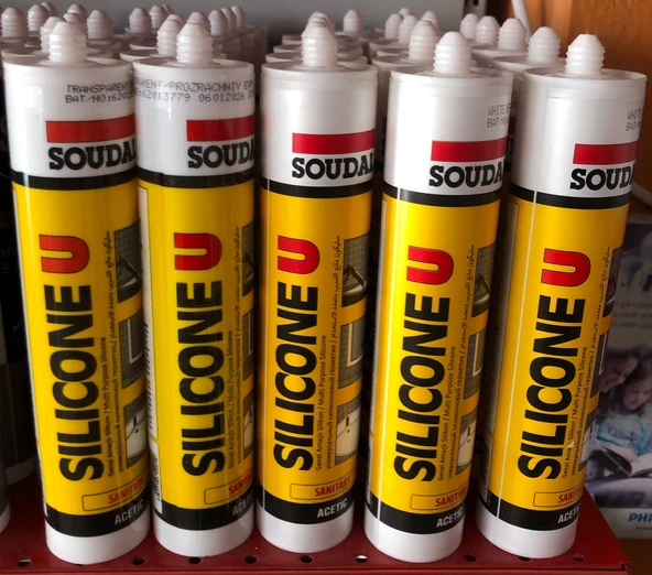 soudal silikon beyaz 5 adet ürün görseli 1