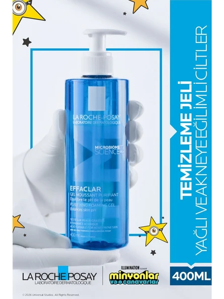 La Roche Posay Effaclar Jel Yağlı Ve Akneye Eğilimli Ciltler için Yüz Temizleme Jeli 400 ml ürün görseli 1