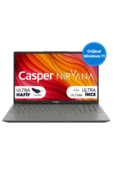 Casper Nirvana X650 Intel Core i5-13420H 12GB DDR5 500GB W11H 15.6" X650.1342-AV00A-G-F ürün görseli 1