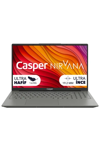 Casper Nirvana X650 Intel Core I7-13620H 12GB Ddr5 1tb Freedos 15.6" X650.1362-AF00X-G-F ürün görseli 1