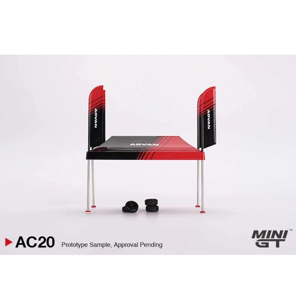 Mini GT 1/64 Paddock Service Tent Set - ADVAN MGTAC20 ürün görseli 1