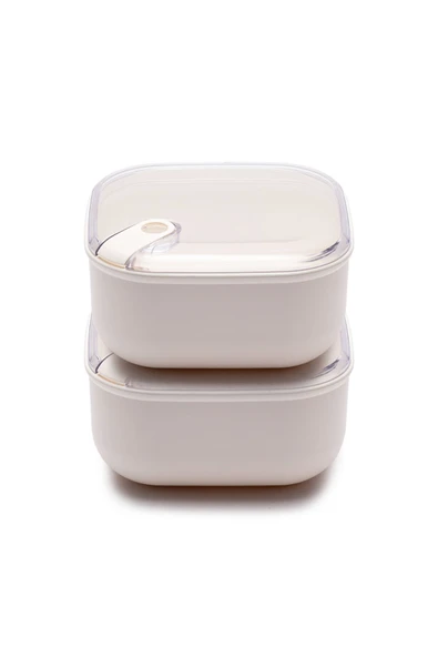 CooknKeep Pull Box Kare Saklama Kabı 2L 2'li Set ürün görseli 1