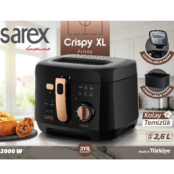 Sarex SR-7100 Crispy XL Air Fryer ürün görseli 1
