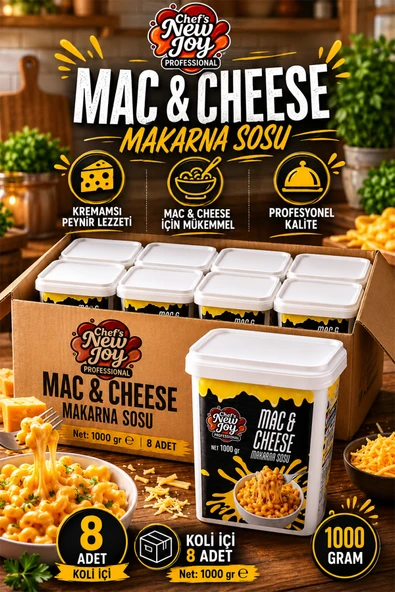 Mac Cheese Sos 1000 G X 8 Adet - 1 Koli (Koli Bazlı Avantaj Paketi) ürün görseli 1