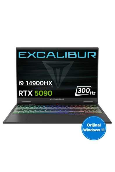 Casper Excalibur G920 i9-14900HX 64GB 2TB+2TB RTX5090 24GB 300Hz 16" Gaming Laptop G920.1490-EN90H-E ürün görseli 1