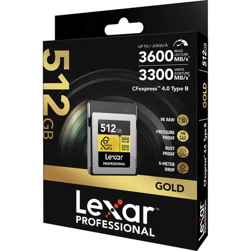 Lexar 512GB Professional CFexpress Type B Gold - Resim 7