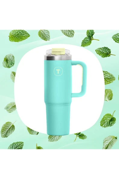 Tupperware Big T Termos 1.1L Mint - Resim 2