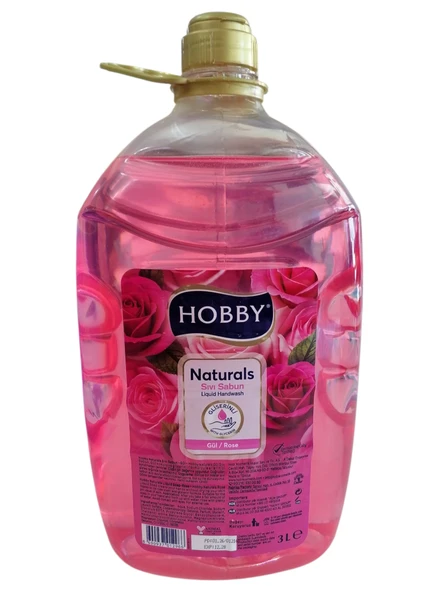 Hobby Naturals Gül Özlü Sıvı Sabun 3 Litre ürün görseli 1