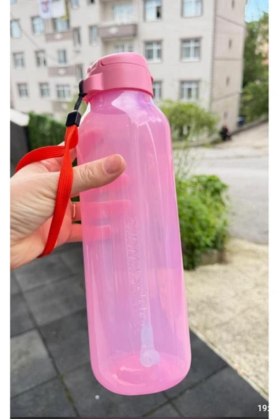 Tupperware Aquavibe şişe 1.2 litre pipetli gizemli yeşil ürün görseli 1