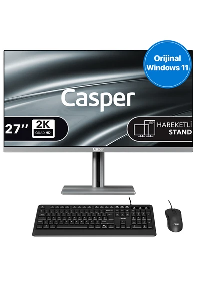 Casper Nirvana A97.210H-8V00T-V-G Intel Core 5-210H 8gb RAM 500GB NVME SSD Windows 11 Home All In One ürün görseli 1