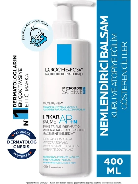 La Roche Posay Lipikar Baume Ap + Max 400 Ml - Resim 3