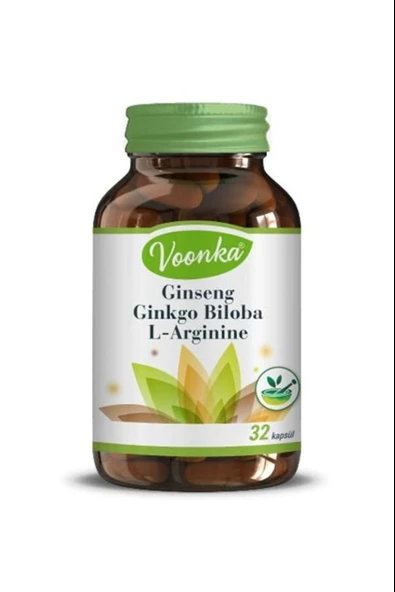 Voonka Ginseng Ginkgo Biloba L-Arginine 30 Kapsül ürün görseli 1