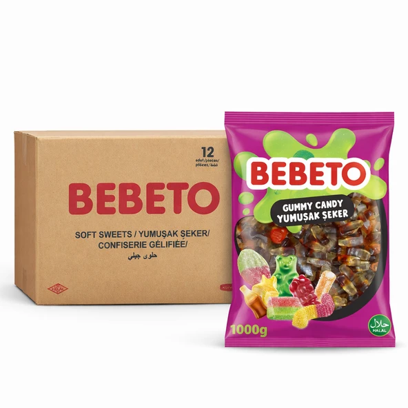 Jelibon 12’li Paket 1 kg Küçük Cola ürün görseli 1