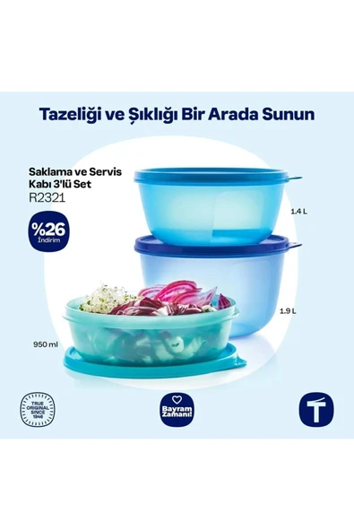 Tupperware Mucize Şeker Set. ürün görseli 1