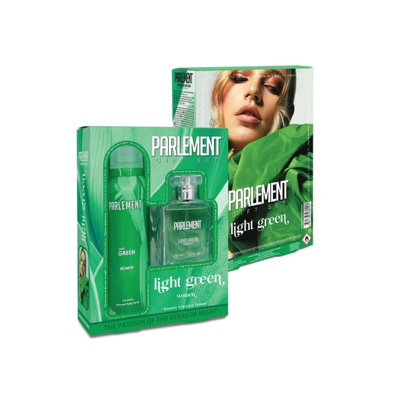 Parlement Light Green Women Kadın Parfüm Seti 50 ml EdP ve 150 ml Deodorant Kalıcı Etkileyici Koku ürün görseli 1