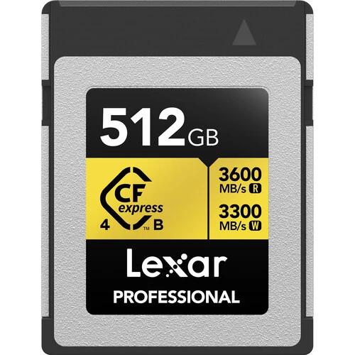 Lexar 512GB Professional CFexpress Type B Gold ürün görseli 1