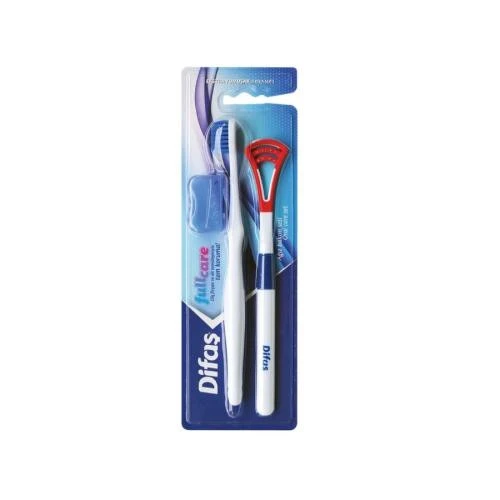 DİFAŞ FULL CARE DİŞ FIRÇASI VE DİL TEMİZLEYİCİ ürün görseli 1