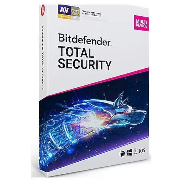 Bitdefender Total Security 5kull. 1yil Kutu ürün görseli 1
