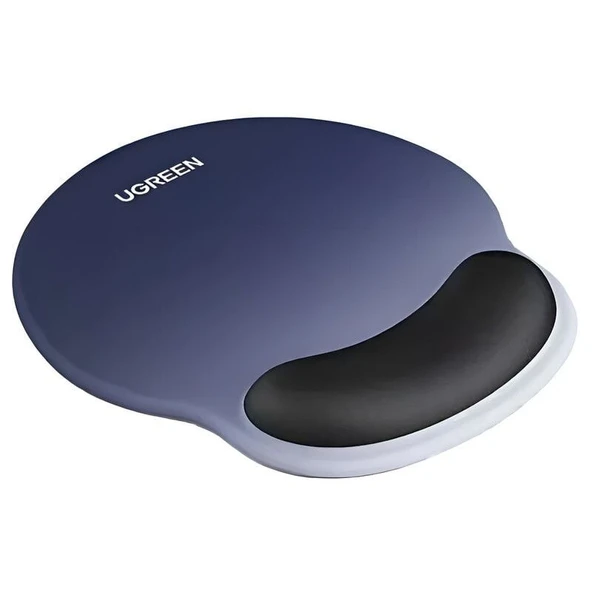 UGREEN 35858 LP668 220x245mm Premium Ergonomik Bilek Destekli Mousepad Kaymaz Mavi Siyah Gradyan ürün görseli 1