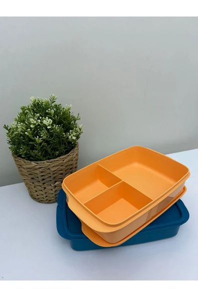 Tupperware Bölmeli Beslenme Kutusu 2 Adet 1 LT. ürün görseli 1