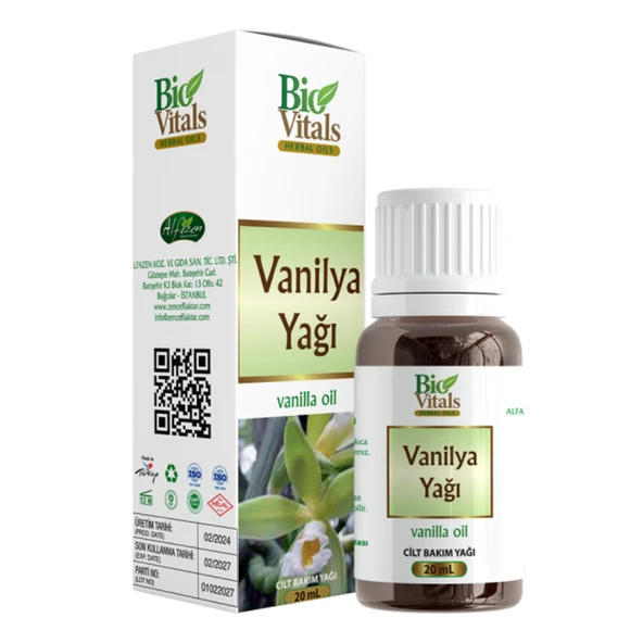 Bio Vitals Vanilya Yağı 20 ml ürün görseli 1