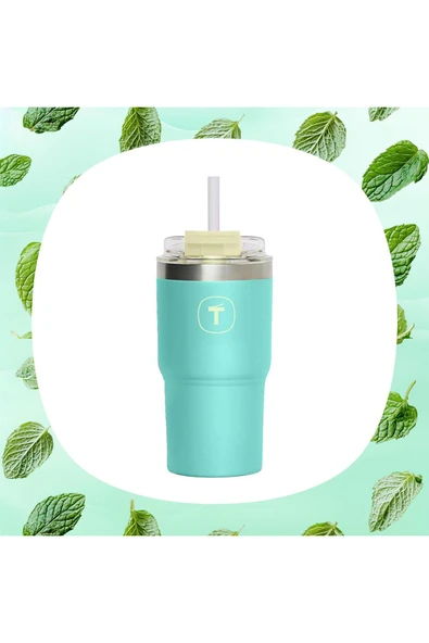 Tupperware Big T Termos 630ML Mint - Resim 2