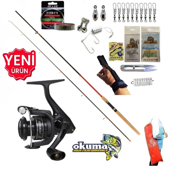 Okuma Revenger Rv-3000A 270cm 10-35gr Karbon Red Zoom Kıyı Olta Takımı Seti ürün görseli 1