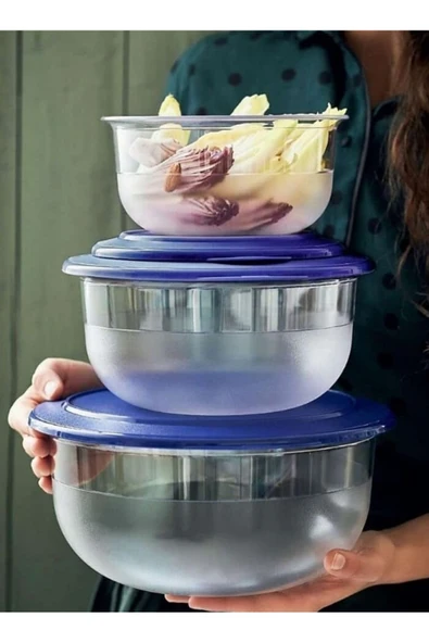 Tupperware 3 Lü Kristalin Set. ürün görseli 1