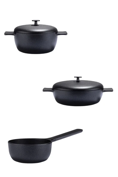 CooknKeep Siyah İnci 3'lü Tencere Set 1 ürün görseli 1