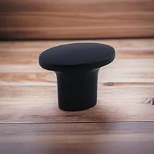 Avcı Siyah Metal Kulp Düğme Tek Vidalı Çekmece Kulbu Kulpları Mutfak Mobilya Dolabı Dolap Kulpu ürün görseli 1
