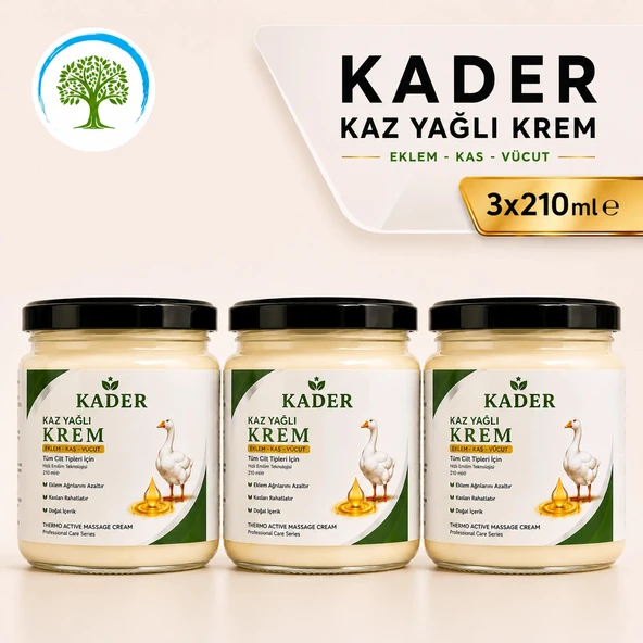 ÇareBurada - KADER Kaz Yağlı Krem 210 ml x 3 ürün görseli 1
