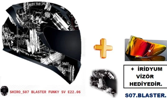 SHIRO 5072 S07 KASK FF 667 BLASTER FUNKY SV M 5758 ürün görseli 1