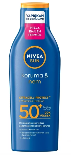 Nivea Sun Koruma & Nem Nemlendirici Güneş Sütü SPF50+ 200 ml ürün görseli 1
